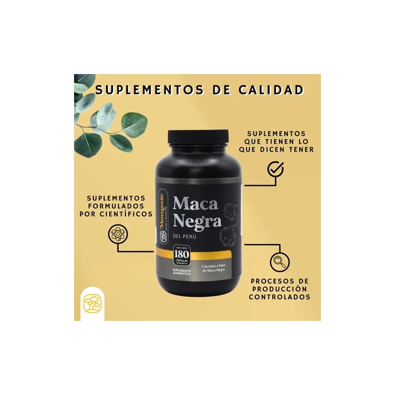 Maca Negra Momosie para Salud Masculina en Cápsulas