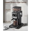 MOKKOM Coffee Grinder Electric with Scale, Conical Burr Coffee Grinder