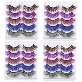 minkissy Sets Long-lasting Kiss Lashes Artificial Eyelash Extensions for Women Party Daily Use Pairs