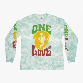 Hard Rock Unisex Bob Marley One Love Long Sleeve Tee Green, Large