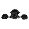 Ebros Gift Gothic Baroque Victorian Black Roses Vines Triple Votive