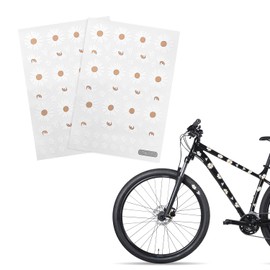 2 Pieces Daisy Stickers Flower Stickers Waterproof Stickers Bicycle Stickers Window Stickers Decoration Room Decor Creative Design Stickers (White)