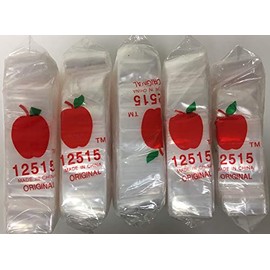 5000 Apple Brand 12515 1.25x1.5 2mil Clear Resealable Bags 5,000 Baggies 1.25"x1.5"