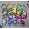 EDC RAVE PERLER BEAD KANDI! OWLS! 3 OWL Bracelets -