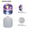 SEANATIVE Purple Sunset Coconut Tree Car Sun Shade for Car