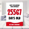Funny 70th Birthday Card for Men and Women - Officially