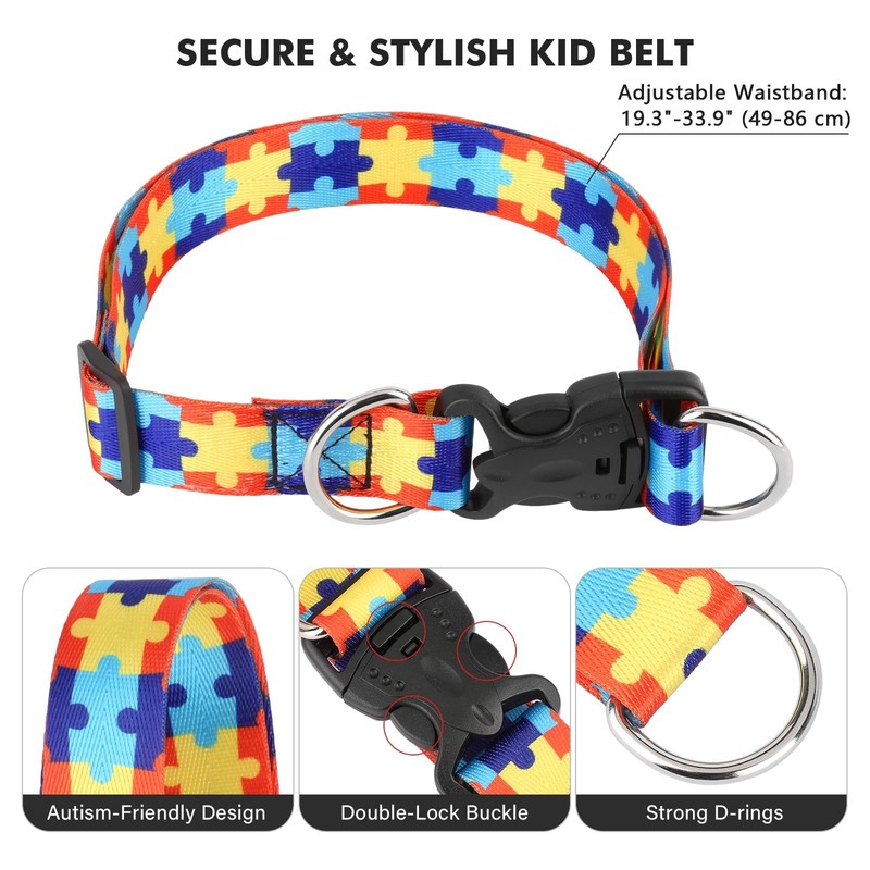 Safety Waist Leash Harness for Kids with Autism, Hands-Free Waist