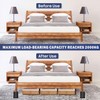 MixDora Bed Risers 2, 3 Inch Square Stackable Furniture Risers