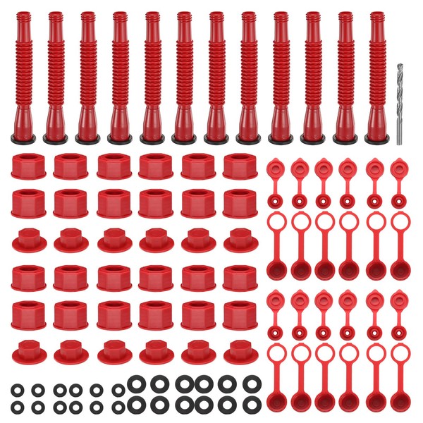 HARFINGTON 12set Gas Can Spout Replacement, Gas Can Nozzle Flexible