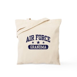 CafePress Air Force Grandma Tote Bag Natural Canvas Tote Bag, Reusable Shopping Bag
