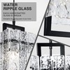 IKK Black Crystal Pendant Light for Kitchen Island, Luxury Water