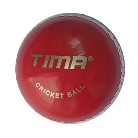 TIMA Sports Fun Poly Hard Synthetic Red Cricket Ball (Red Pack of 1)