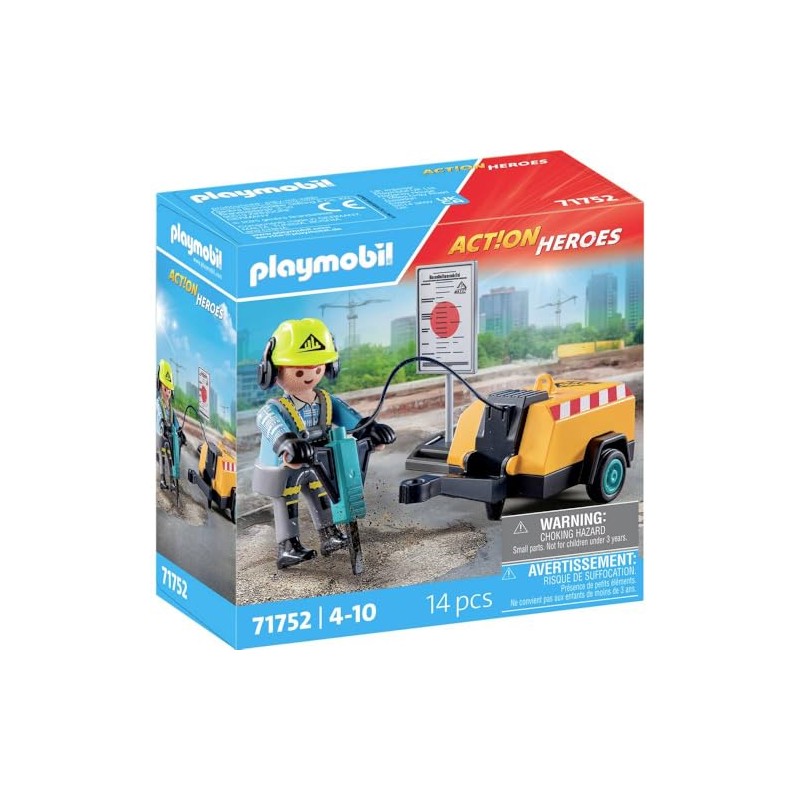 PLAYMOBIL® ACT!ON Heroes 71752 Builder with Chisel