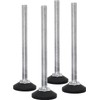 Design61 4 x Adjustment Screw Diameter 38 mm with Galvanised