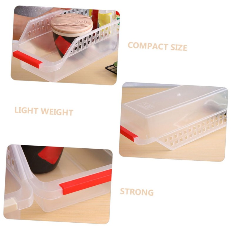 SHOWERORO 4pcs Plastic Drawer Storage Basket Multi-Purpose Sundries Organizer for