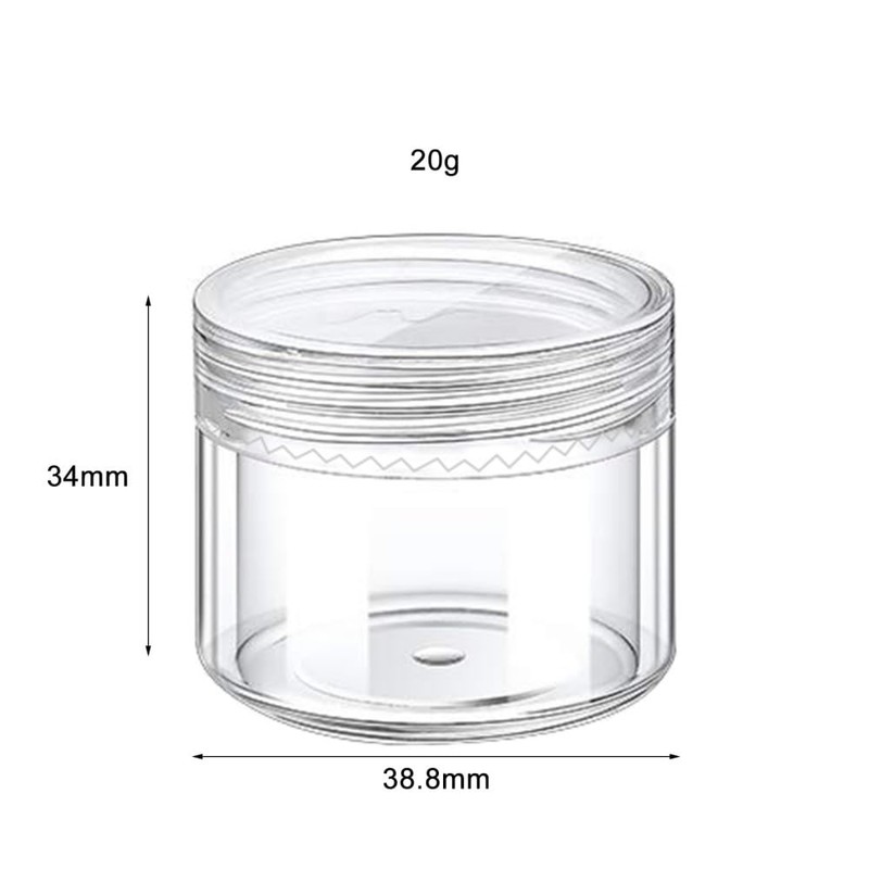 seimeinoki Silver Tape Storage Case, Tape Storage, Transparent, Divided Round