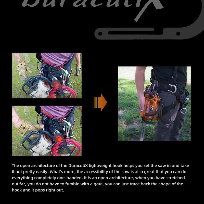 Mavnai DuracutiX Aluminum Hook For Tree Climber Compatible with Shembiner