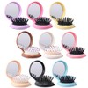 Pack de 9 Mini Cepillos de Pelo Plegables de Viaje