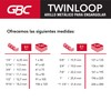 GBC Arillo Metálico Twin Loop 3:1-9/16" para Engargolar, Color Negro,