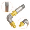 MENSI 10FT 20PSI Adjustable Propane Regulator Hose with Brass Orifice