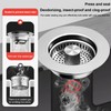 Sink Strainer Kitchen Sink and Sink Plug, 3-in-1 Pop-Up Stainless
