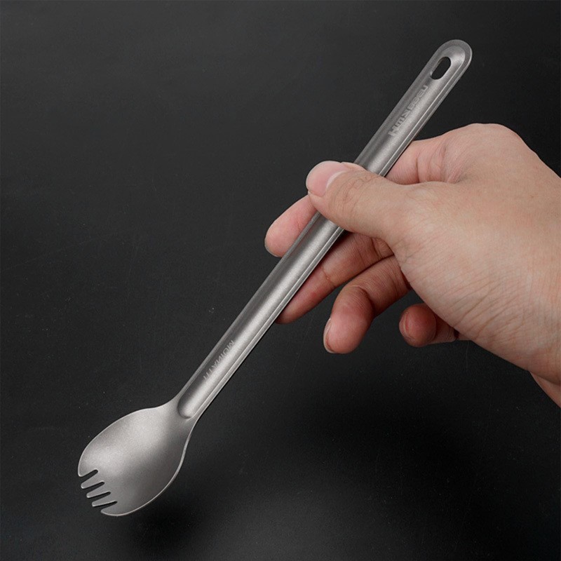 Long Handle Spork and Spoon Eco-Friendly Ultralight Portabale Flatware for