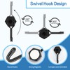 Simpolor Magnetic Hooks, 4 Pack 30 lb Swivel Swing Neodymium