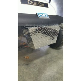 PBR Club Car Precedent Golf Cart Diamond plated  Polished Alum Front Bumper Cover