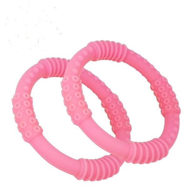 Babynow Teething Rings - Sensory Teether Ring Pacifiers for Baby