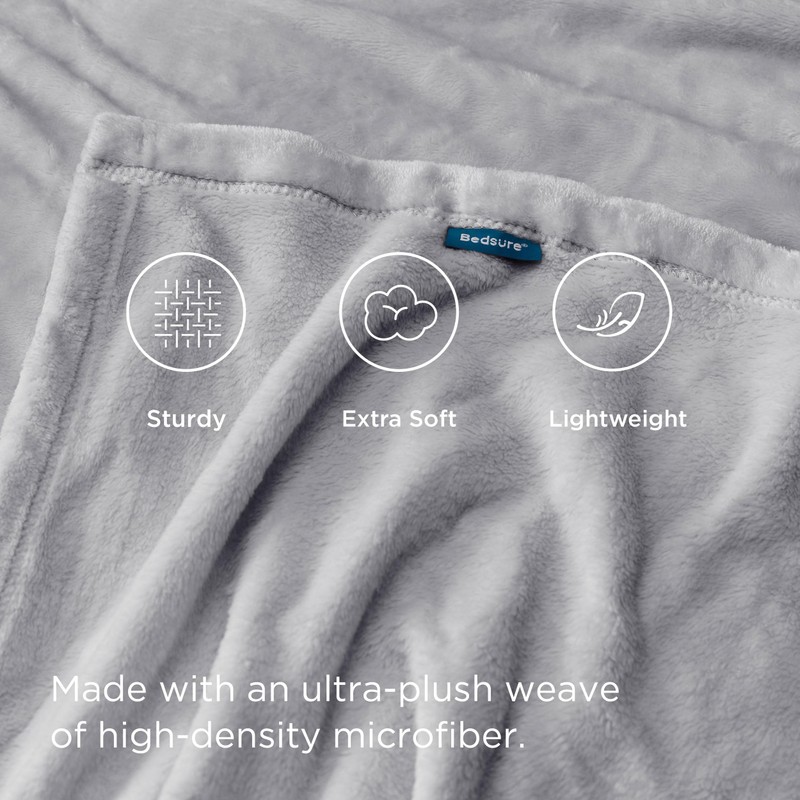 Bedsure Fleece Throw Blanket for Sofa - Soft Cosy Fluffy