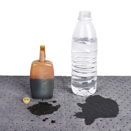 AainOil Absorbent Mat Pad, Economical Oil Absorbent Pads,Absorbs Liquids,150' L x 15" W,Gray