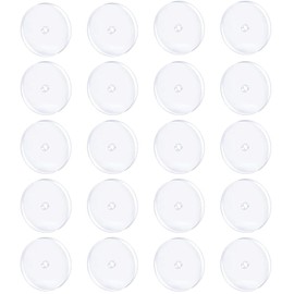 Bloomfall Clear Piercing Discs for Nose Piercing Bump Treatment, Silicone Earrings for Keloids Healing Pads (9MM 20PCS)