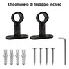 GIRASOLE HOME® Adjustable Short Curtain Pole Brackets 2 Pack for