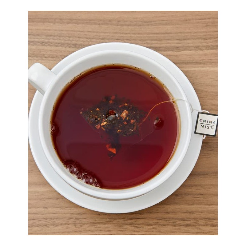 China Mist Full Tea Satchets, Chai, Organic Black Tea (6