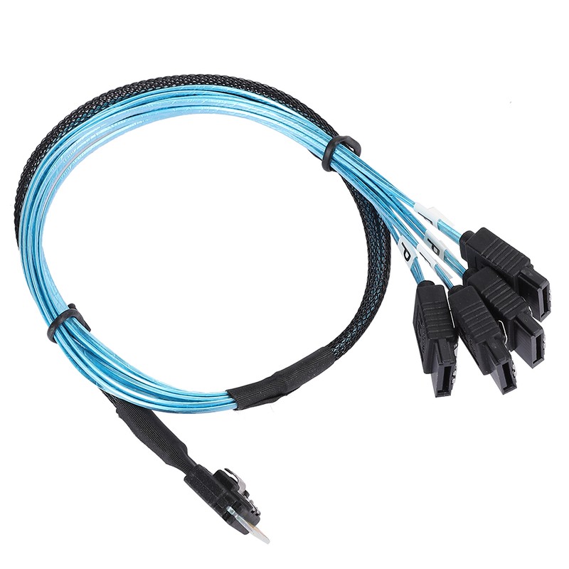 12Gbps Connecting Line MINI SAS 38p SFF‑8654 to 4 x