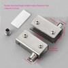 4 Pair Stainless Steel Glass Door Pivot Hinge, Silver Hinges