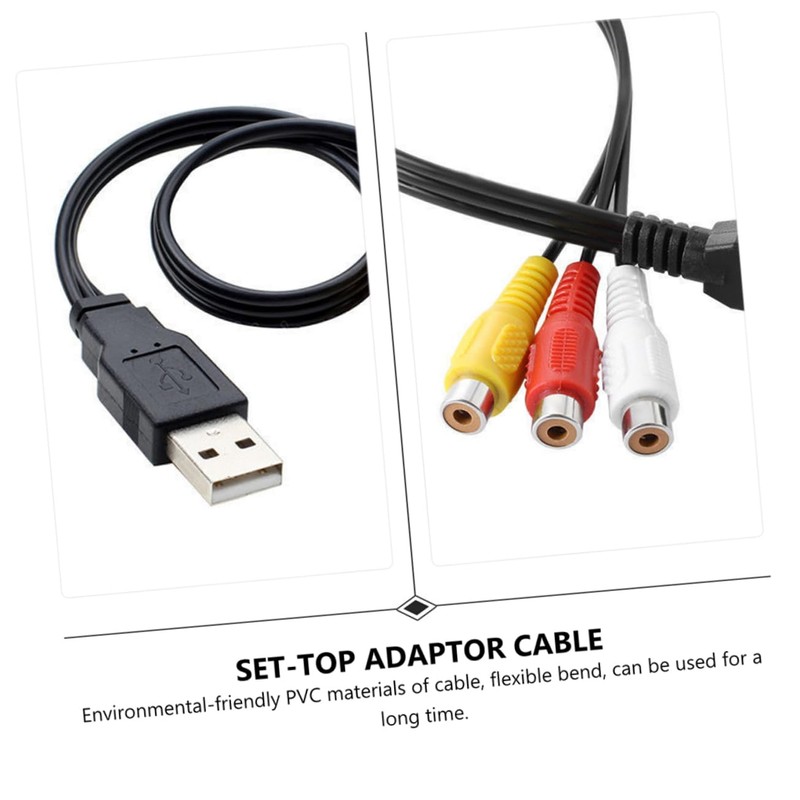 CAXUSD USB to Audio Cables Set Adapter for Tv and