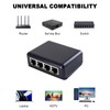 Danfetsoy 1000mbps Ethernet Splitter 1 to 4, RJ45 1 to