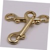 Operitacx 4pcs Brass Lobster Clasp Bag Clip Carabiner Clips Luggage