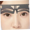 LALAFINA 2sets Brow Shaping Stencils Template Eyebrow Makeup Tools Ruler