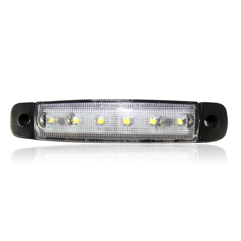 10 pcs 6 Smd Led Front White Clear Side Marker