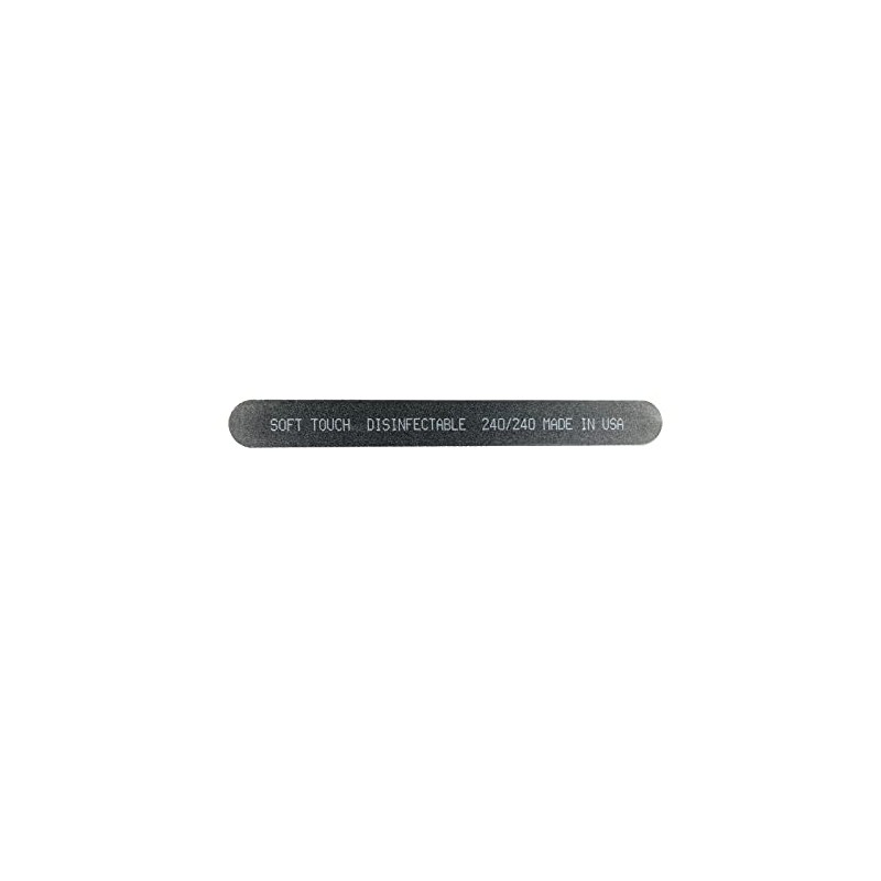 Soft Touch Nail File, 240 Grit, Fine, Black Cushion, for