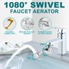BREADEEP 1080º Sink Water Filter Faucet, Splash-proof Sink Faucet Extender
