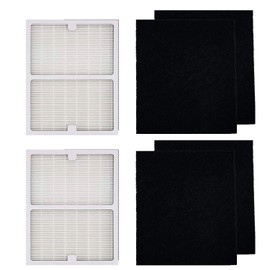 BBT BAMBOOST Replacement Filters A Fit for Idylis Air Purifiers,2pcs A HEPA Filter & 4 Carbon Prefilters, Fit Idylis AC-2119 IAP-10-100 IAP-10-150 Model # IAF-H-100A