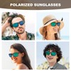 YOLEZI Polarized Sunglasses with UV400 Protection， Classic Retro Style for
