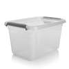 BigDean Pack of 4 15 L Storage Boxes with Lid,