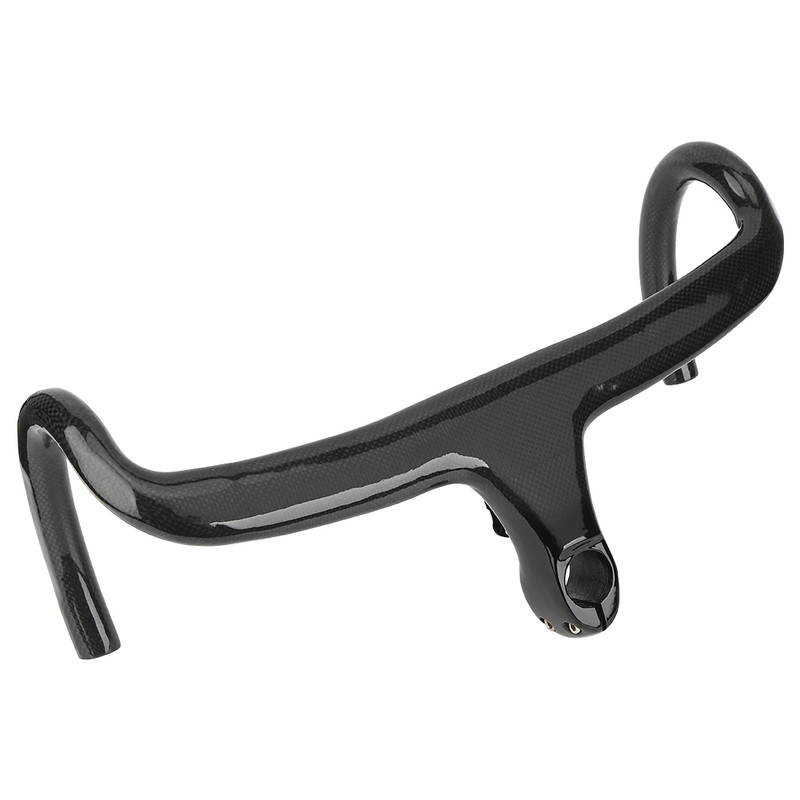 Carbon Fiber Road Bike Integration Bend Handlebar Bicycle Accessory Glossy
