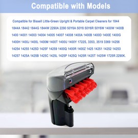 1400B Little Green 3" Tough Stain Brush Tool Replacement for Bissell Little-Green Upright & Portable Carpet Cleaners for 1400B 1425 1400W 1400 3353 1986 1844 2290A Series, Black, 1 Brush