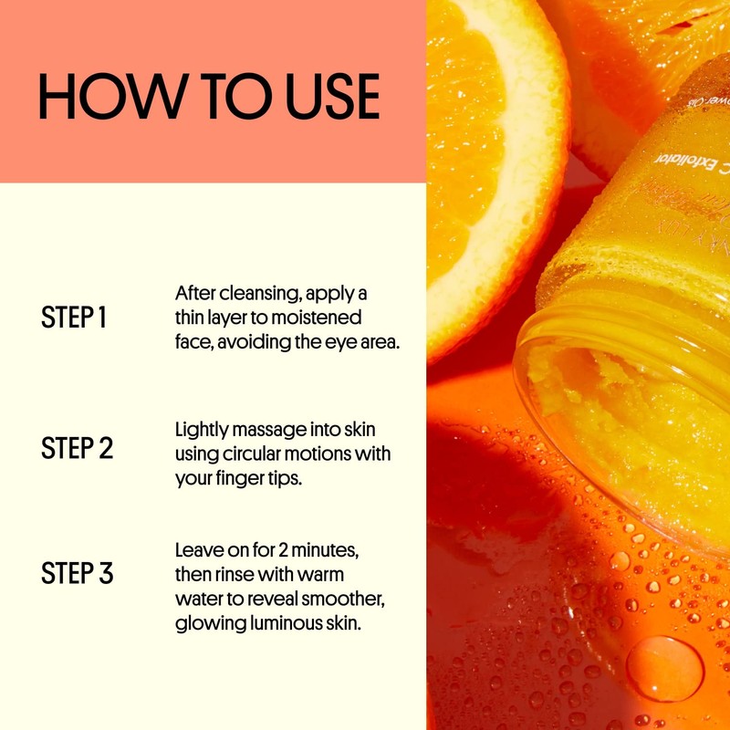 Winky Luxe Orange You Bright Exfoliator - Formulated with Vitamin