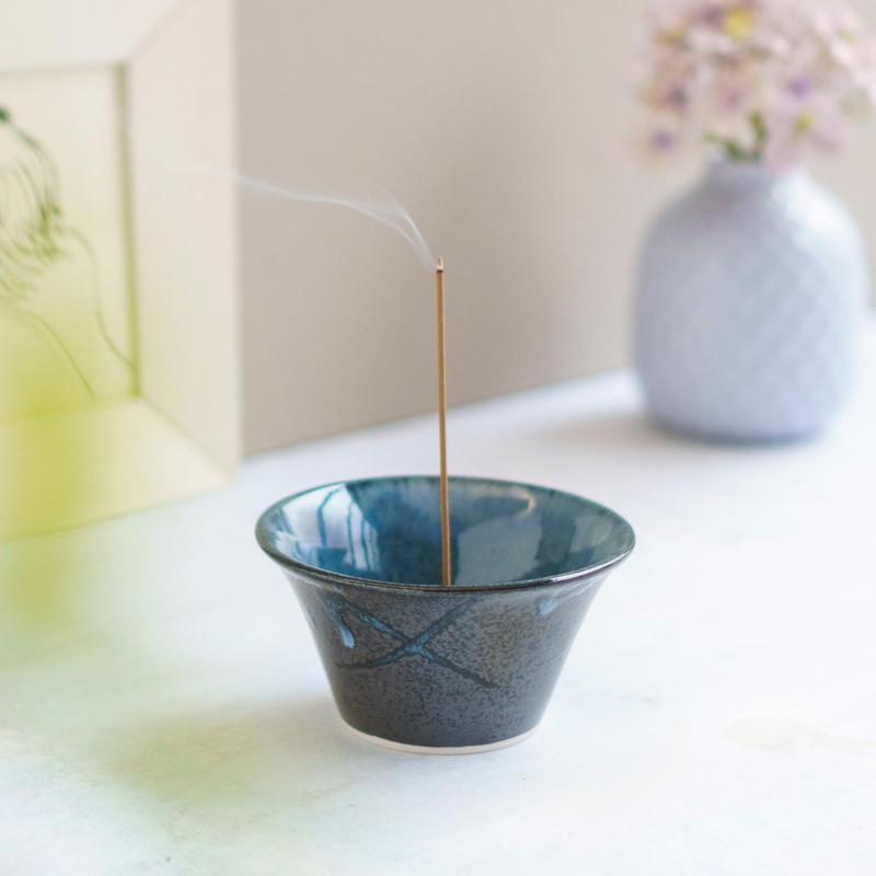 Asayu Japanese Incense Holder for Sticks 4.1 inch (105mm), Traditional